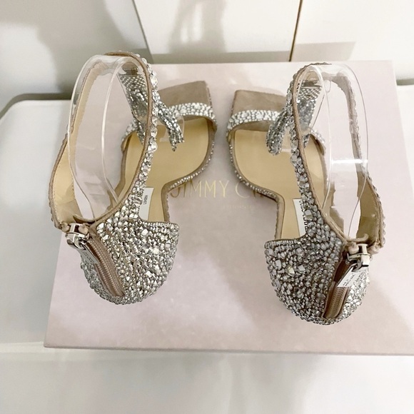New Jimmy Choo Crystal Vinca 95mm Heel - Picture 11 of 14